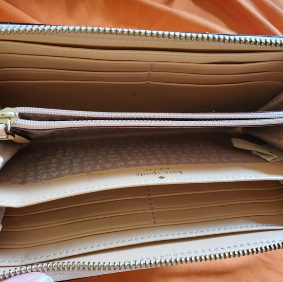 Kate Spade champagne metallic bag and wallet - Picture 8 of 9